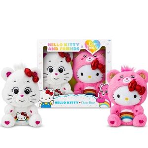 Hello Kitty and Friends Plush Set - Pink, White, Red
